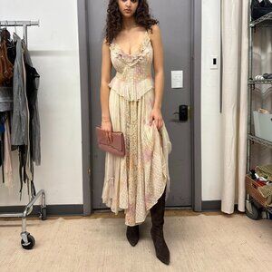 Hand Dyed Tie Dye Cotton Maxi Dress